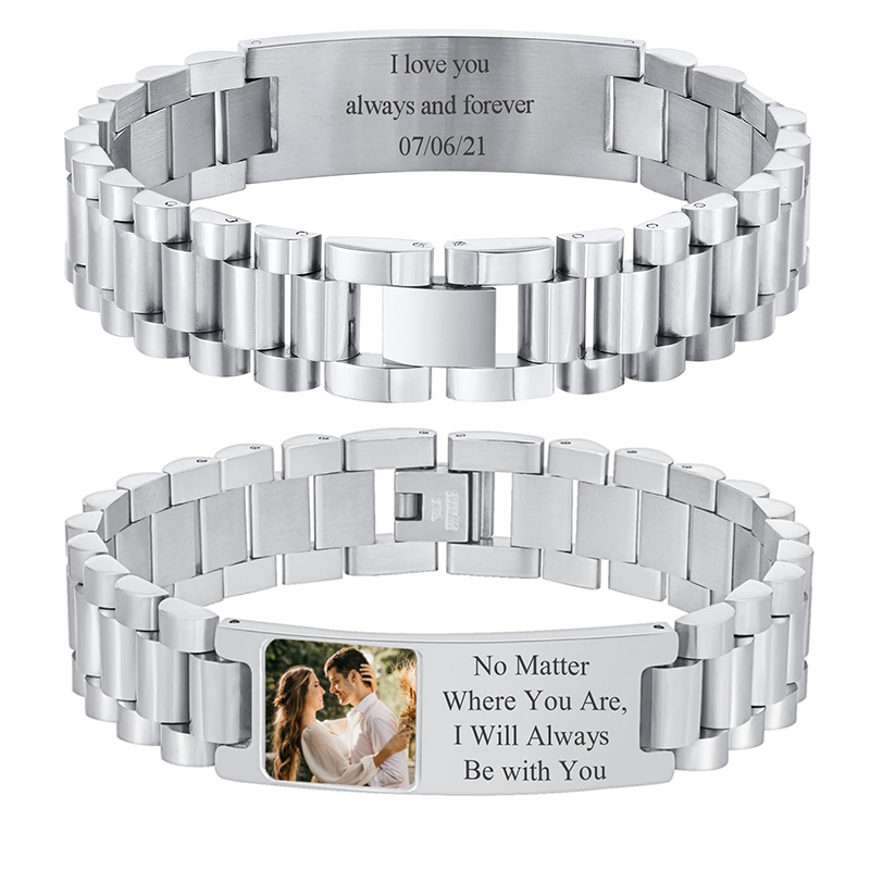 Jewelry Bracelet Watches - Браслет с текстом на заказ, ремешок