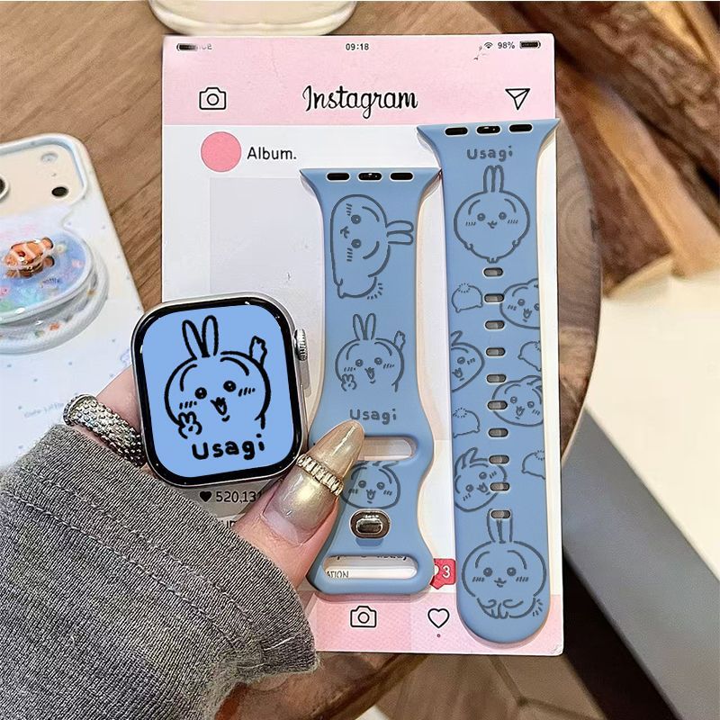 Jewelry Bracelet Watches - Ремешок для Apple Watch Chiikawa Usagi,
