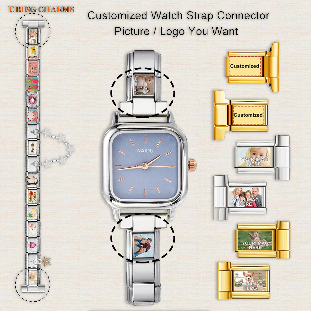 Jewelry Watch Making - 1 пара изображений логотипа, индивидуальный ремешок