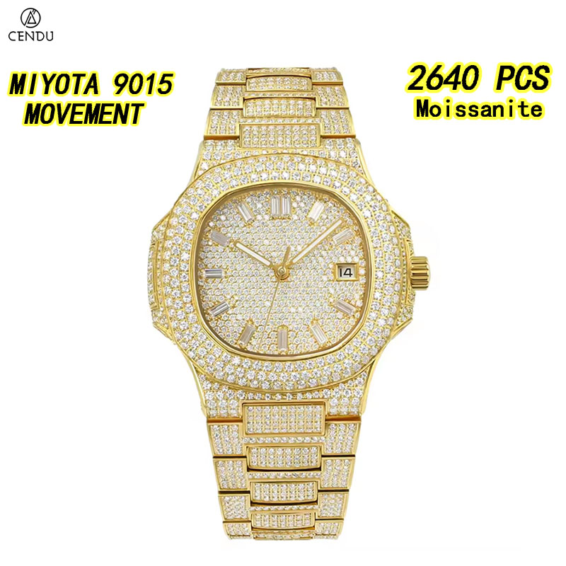 Vvs Jewelry Watches - Роскошные мужские часы с полным покрытием