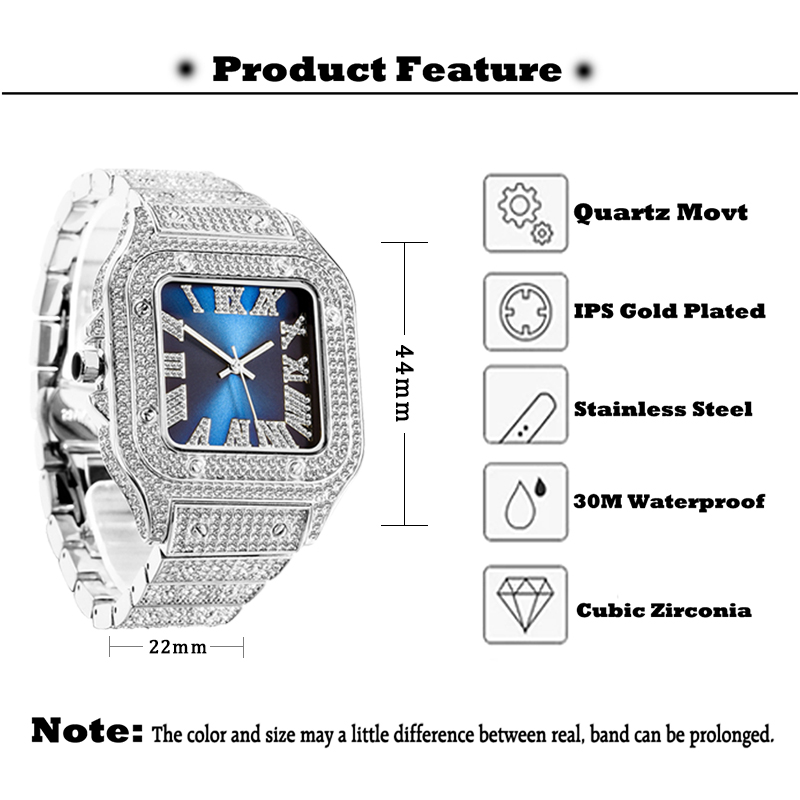 MISSFOX мужские часы хип-хоп б – обзор и цена Jewelry Like Watches