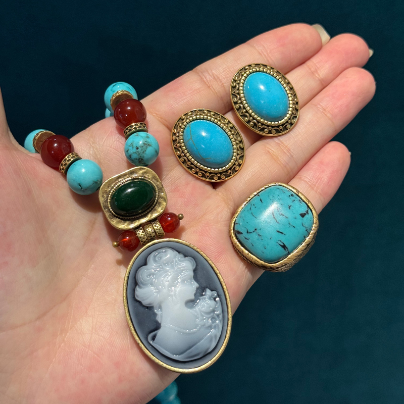 Винтажный комплект украшений и – обзор и цена Turquoise Stone Ring