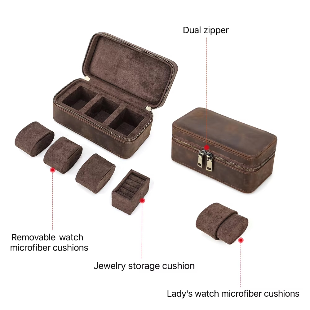 Кожаный органайзер для часов C – обзор и цена Jewelry Box With Watches