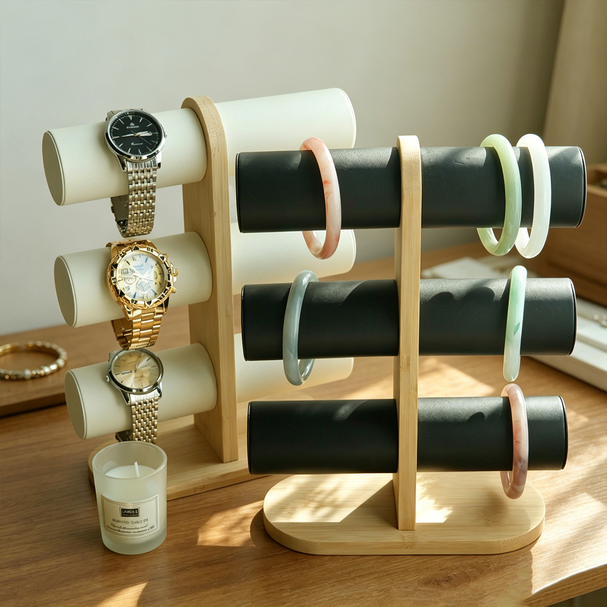 Трехъярусная бамбуковая подста – обзор и цена Jewelry Shop Watches