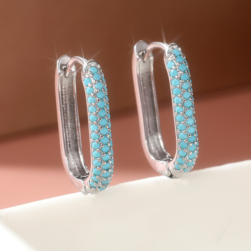 Изысканные серьги-кольца с ими – обзор и цена Turquoise Stone Ring