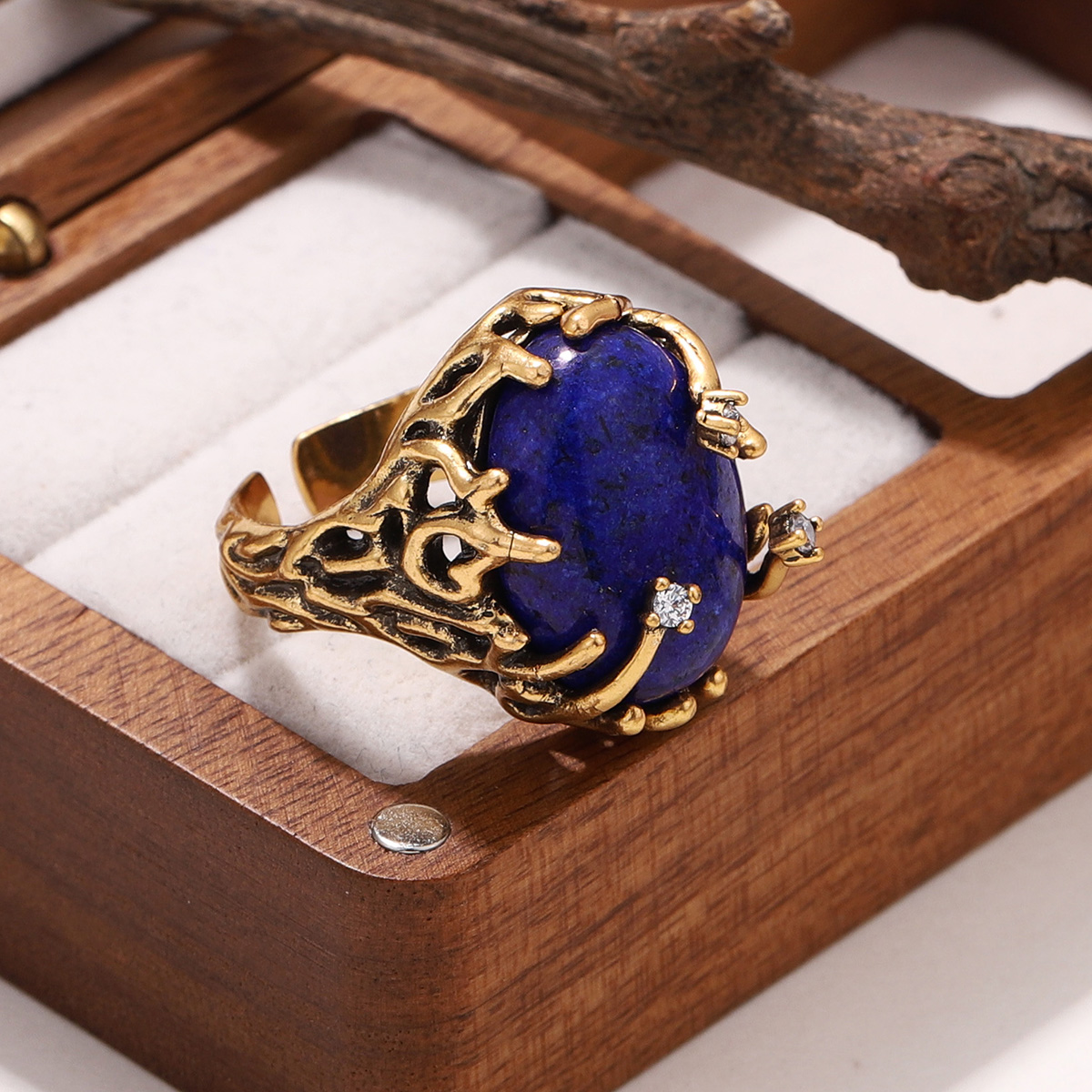 Винтажное круглое кольцо с лаз – обзор и цена Turquoise Stone Ring