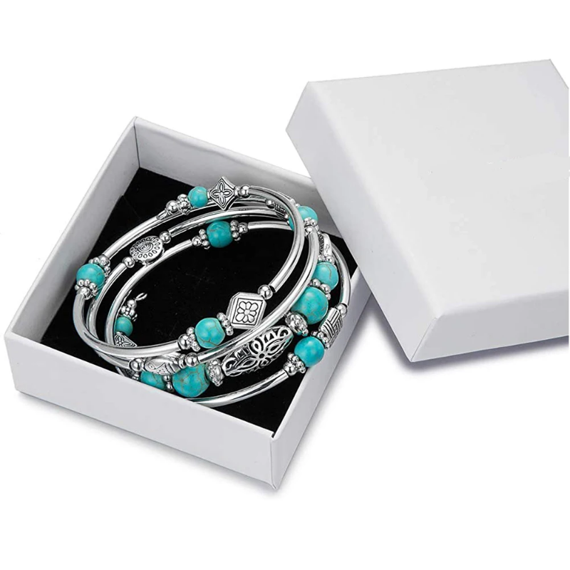 Многослойный браслет, бирюзовы – обзор и цена Turquoise Stone Ring