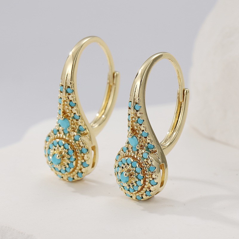 Элегантные модные синтетически – обзор и цена Turquoise Stone Ring