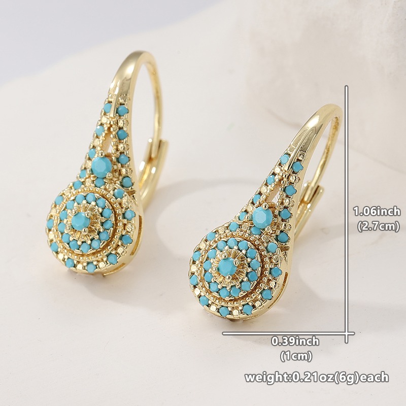 Элегантные модные синтетически – обзор и цена Turquoise Stone Ring