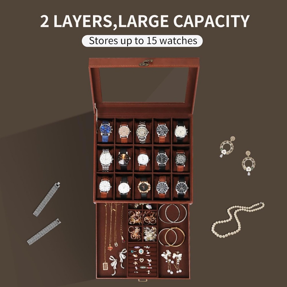 Двухуровневая шкатулка для час – обзор и цена Jewelry Box That Holds Watches