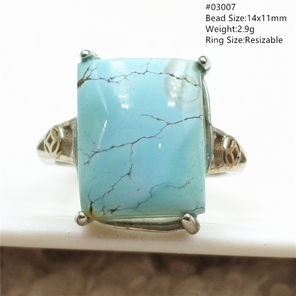 Регулируемое кольцо, овальная  – обзор и цена Turquoise Stone Ring