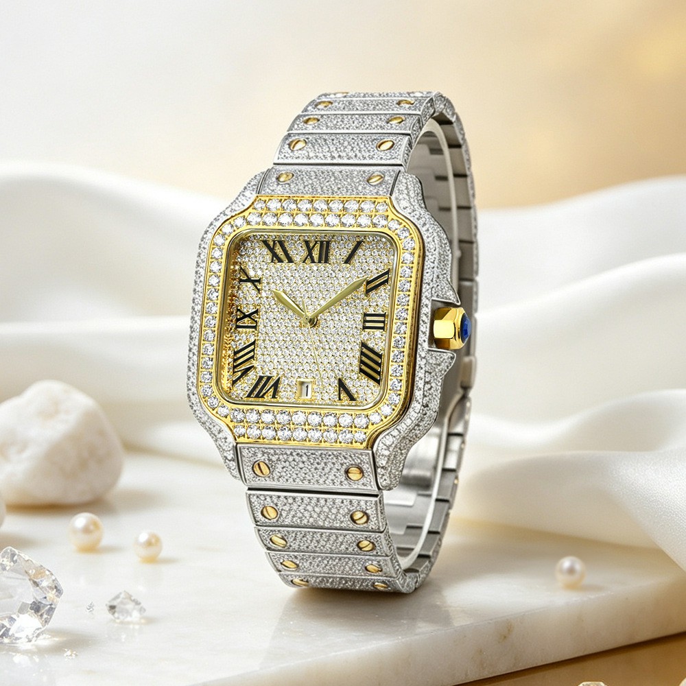 Роскошные мужские часы с муасс – обзор и цена Vvs Jewelry Watches